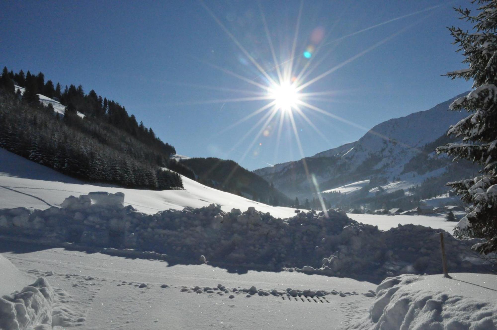 Landhaus Alpensonne Schattwald Esterno foto